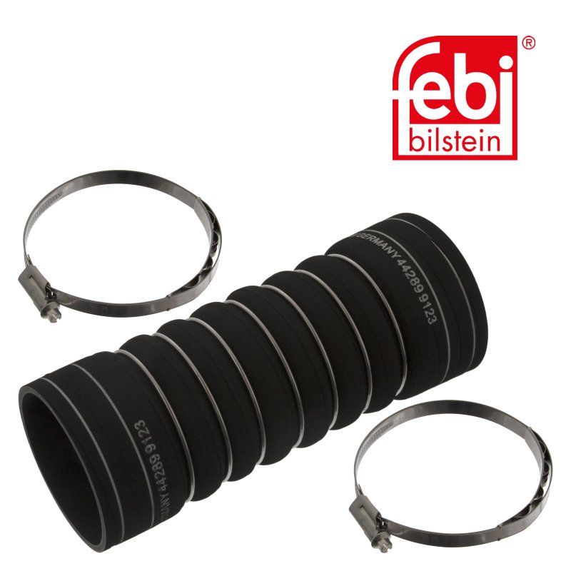Tube d'air de suralimentation avec colliers de serrage
