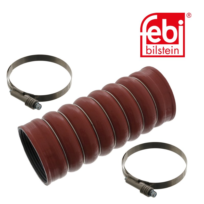 Tube d'air de suralimentation avec colliers de serrage