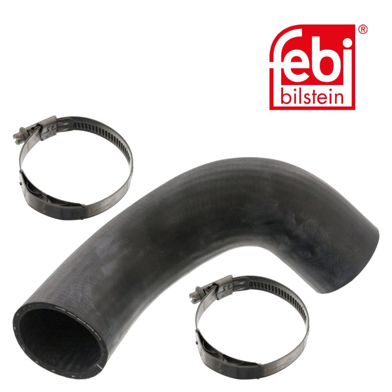 Durite de radiateur avec colliers de serrage