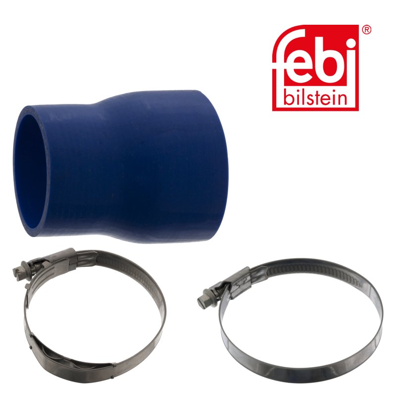 Durite de radiateur avec colliers de serrage