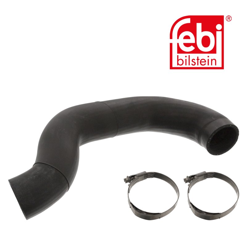 Durite de radiateur avec colliers de serrage