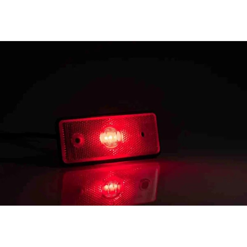 LED markeringslicht wit | 12-24v | 50cm. kabel blanc extrémité ouverte