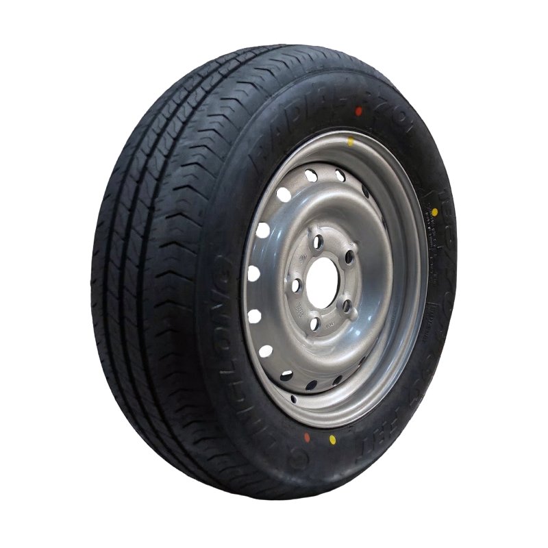 pneu + roue 185/70 R13C 6Jx13H2 ET30 67/112/5 métal R701 M+S gris argent