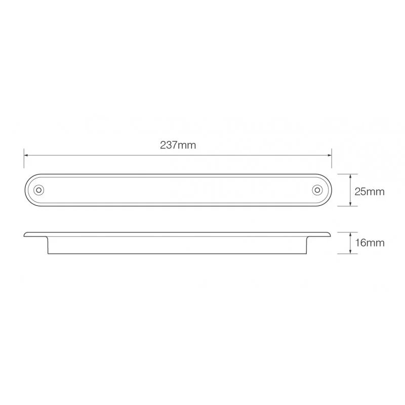 barre clignotant dynamique LED slimline orange | 12V | 40cm. de cable