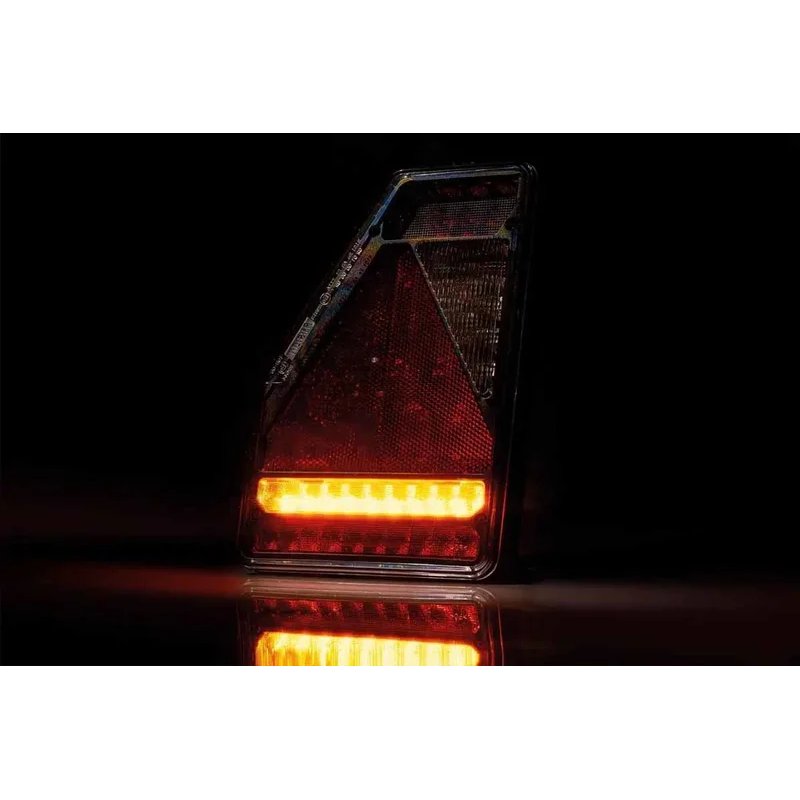 gauche | barre arrière LED | modèle triangle | 12V | 6-fonctions | 100cm. cable