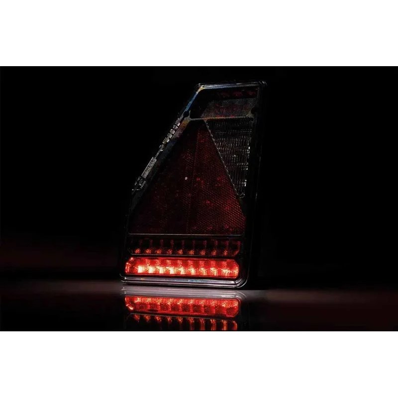 gauche | barre arrière LED | modèle triangle | 12V | 6-fonctions | 100cm. cable