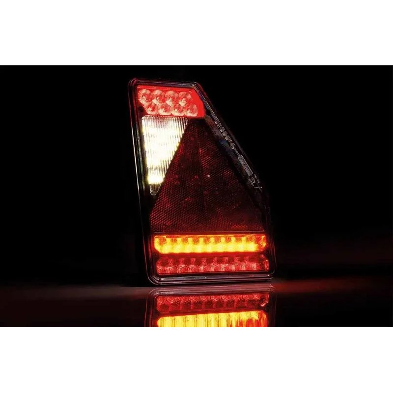 droite | barre arrière LED triangle | 12V | 6-fonctions | 1m. de cable
