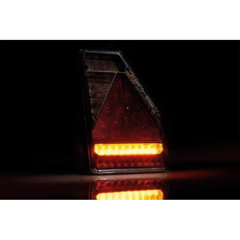 droite | barre arrière LED triangle | 12V | 6-fonctions | 1m. de cable