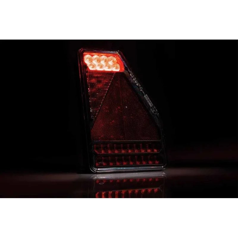 droite | barre arrière LED triangle | 12V | 6-fonctions | 1m. de cable