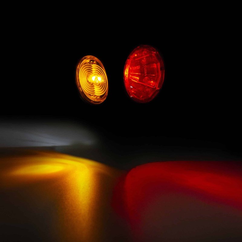 barre de gabarit LED gauche rouge/blanc/ambre 12-24V 0.5m+1.5mm² con
