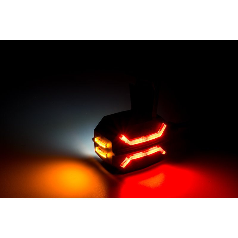 barre de gabarit LED gauche, rouge-blanc-ambré, 12-24V, 60cm de cable