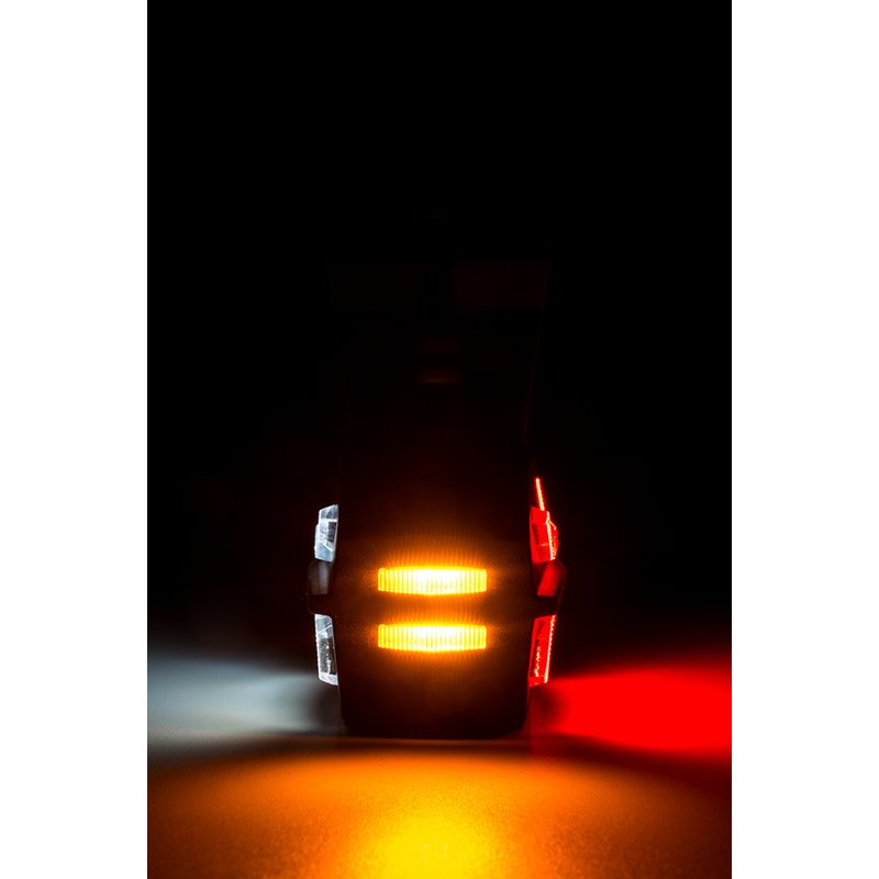 barre de gabarit LED gauche, rouge-blanc-ambré, 12-24V, 60cm de cable