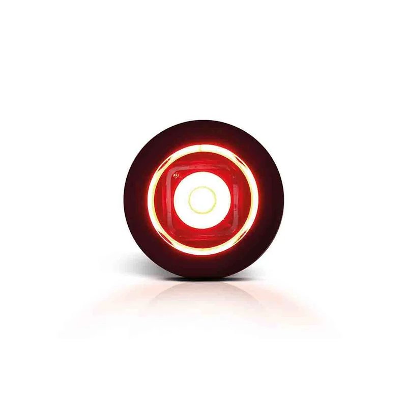 barre de position LED compact à installer rouge | 12-24V