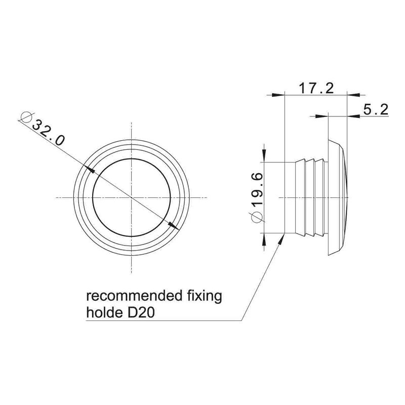 barre de position LED compact à installer rouge | 12-24V