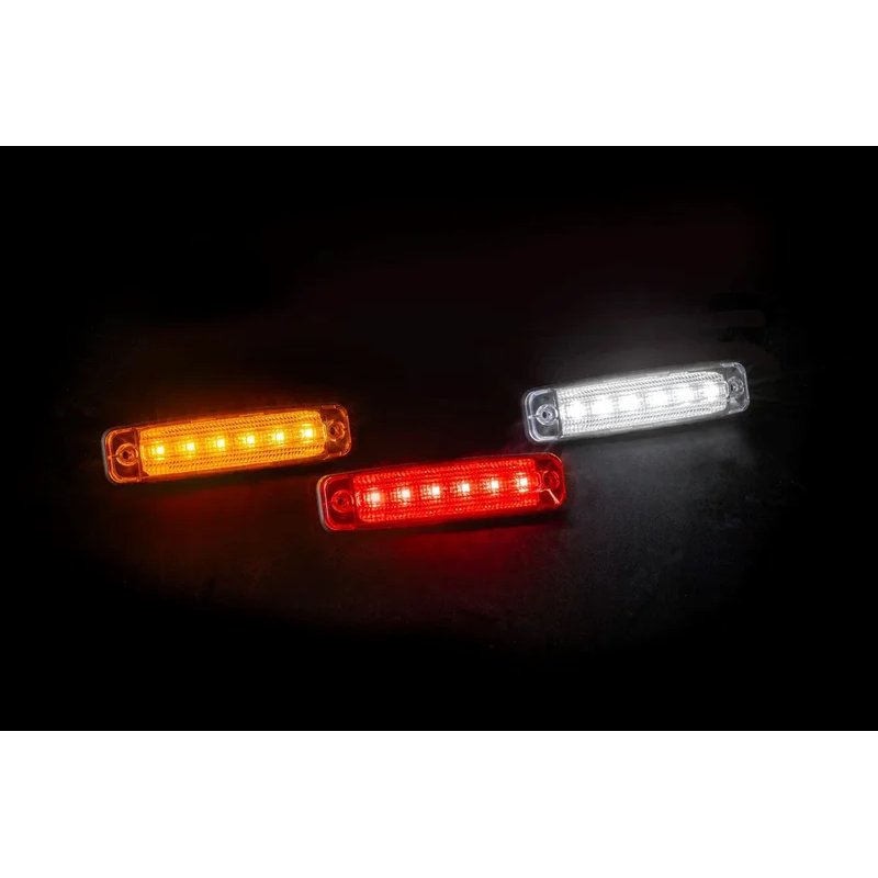 barre de balisage LED rouge 12-24V 15cm de cable