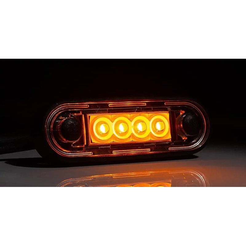 LED feux de position encastrés orange 12-24V 5m cable