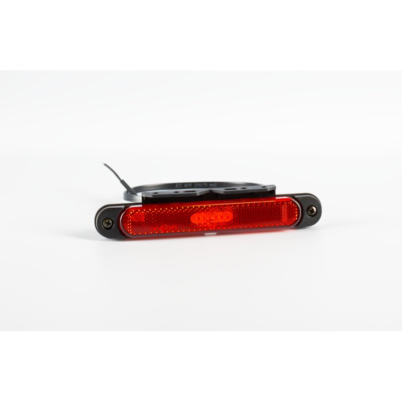 barre de balisage LED slimline support rouge 12-24V 50cm de cable