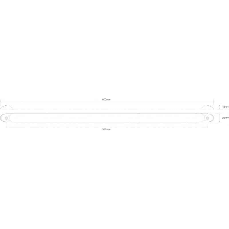 eclairage intérieur LED | excl. interrupteur | 60cm. | blanc | 24V. | blanc froid