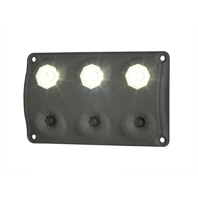 lampe intérieure LED rouge (19lm) - blanche (720lm-5000K) 12-24V