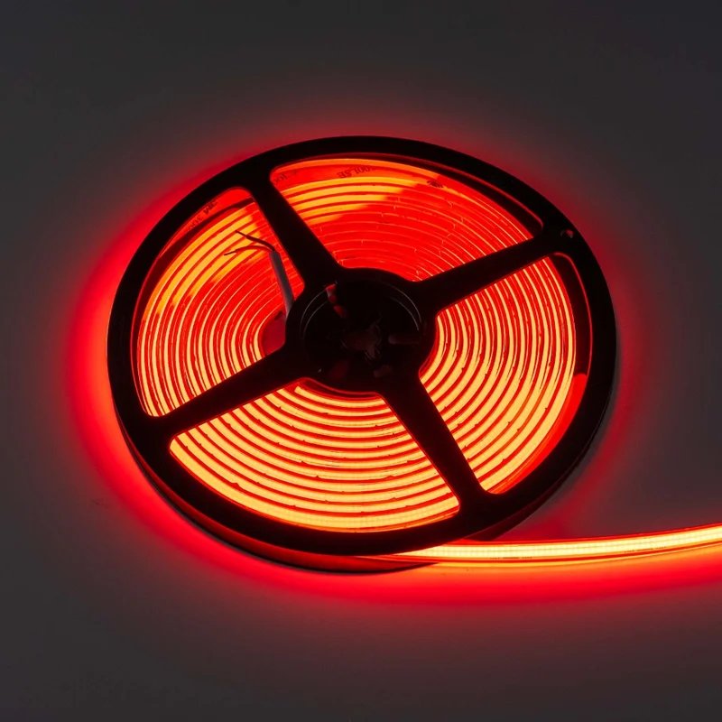 strip LED sur bobine 5m | 12V | Effet néon | rouge | IP68