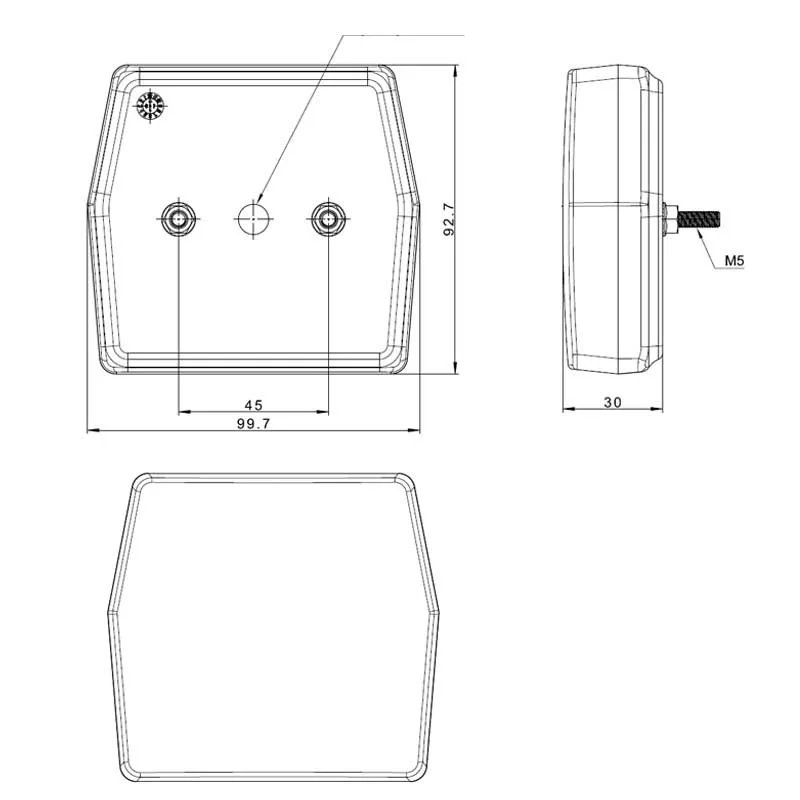 feu clignotant avant avec feu de position | 12V | 1m. de cable