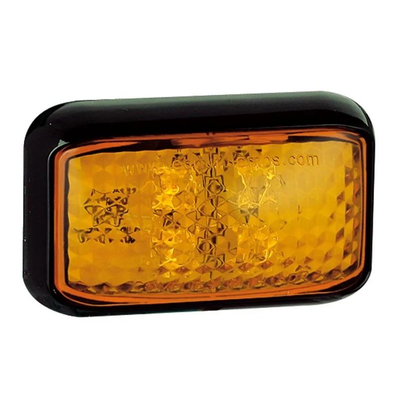 barre clignotant latéral LED orange | 12-24V | 40cm. de cable