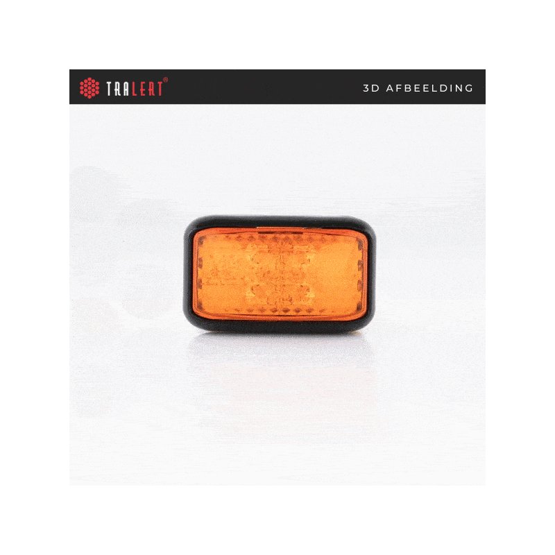 barre clignotant latéral LED orange | 12-24V | 40cm. de cable
