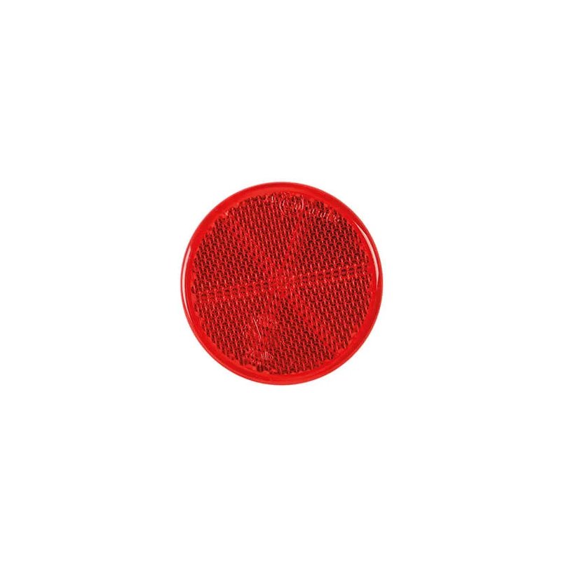 réflecteur rouge | 60 x 5,5mm. | bande adhésive 3m