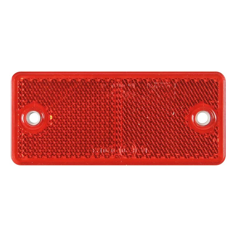 réflecteur rouge 90 x 40 mm avec fixation par vis