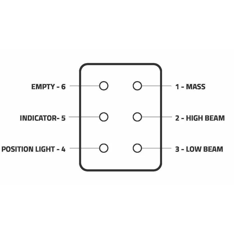 phare LED droite, 10-30v, connecteur Deutsch 6-PIN, Cabuchon non traité