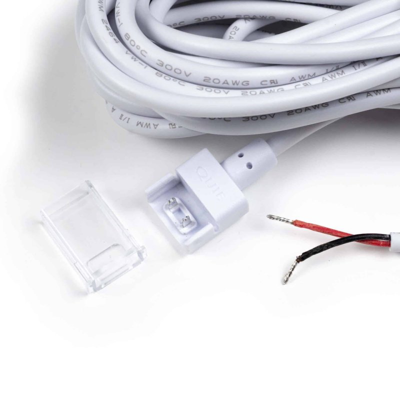 connecteur IP68 pour strip LED (conn. - extrémité de câble 500cm)