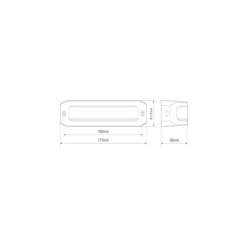 flash d'angle LED | R65 | Angle du faisceau 120 degrés | 12-24V
