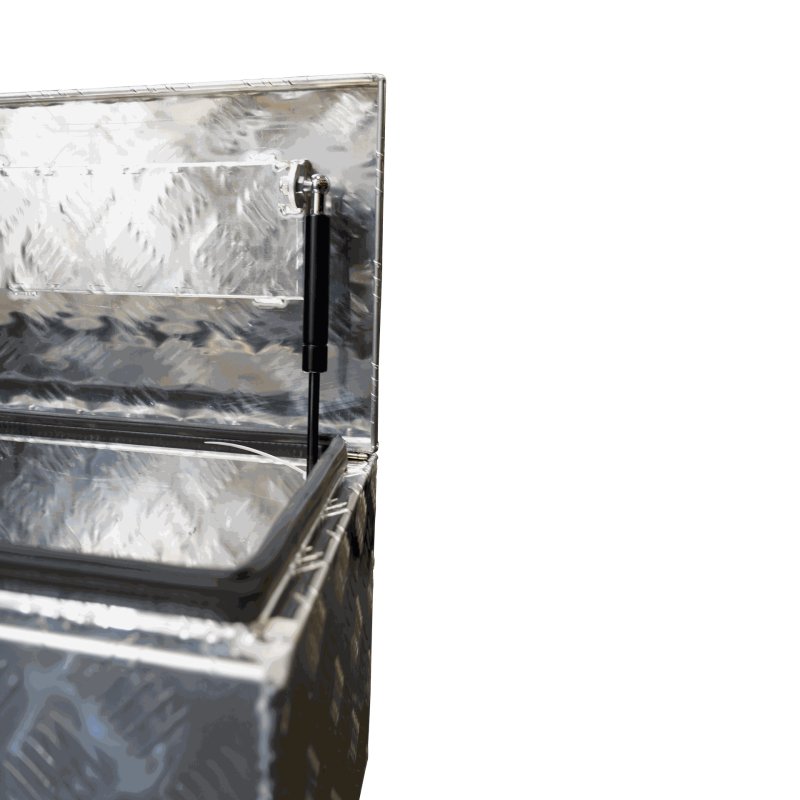 caisse à outils aluminium lxbxh 900x300x300mm serrure de coffre