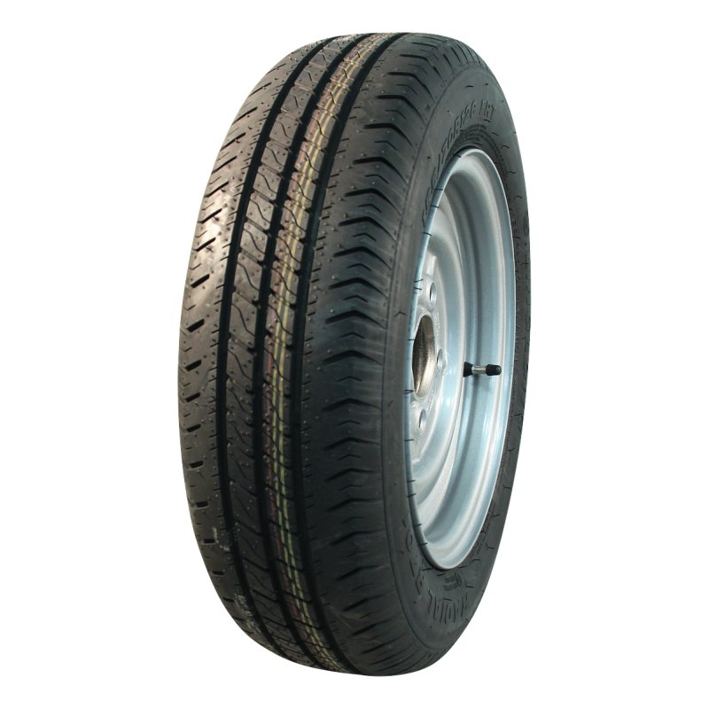 pneu + roue 195 R14C 5½Jx14H2 ET30 67/112/5 métal R701 M+S gris argent