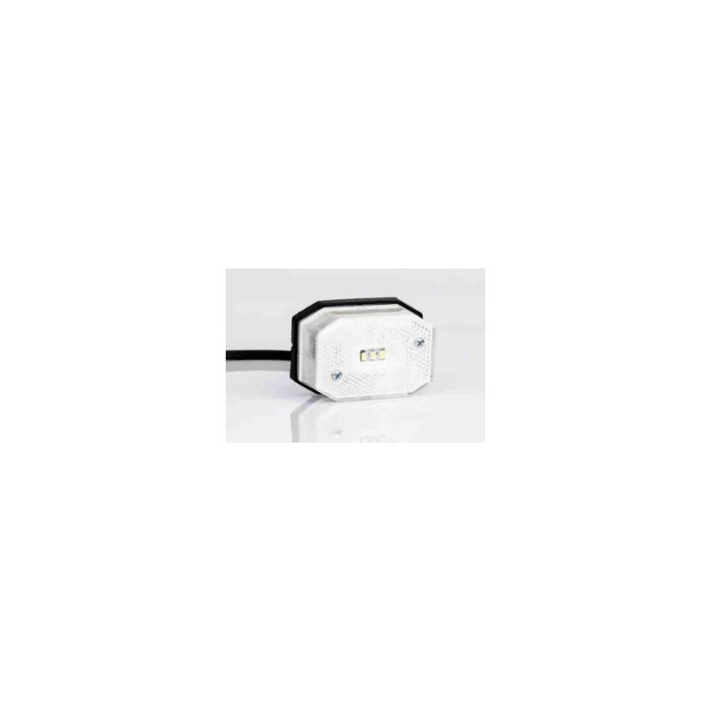 Feu de position LED blanc | 12-24V | 0,75mm². connecteur