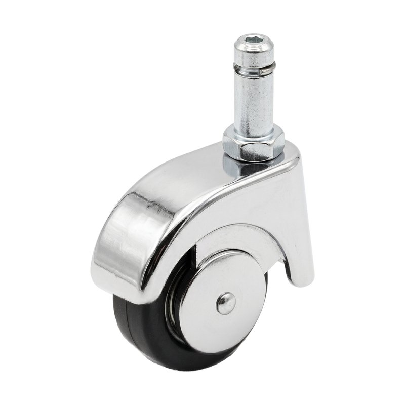 roulette pivotante 50mm série 50-09 draadstift M10 roulement à billes