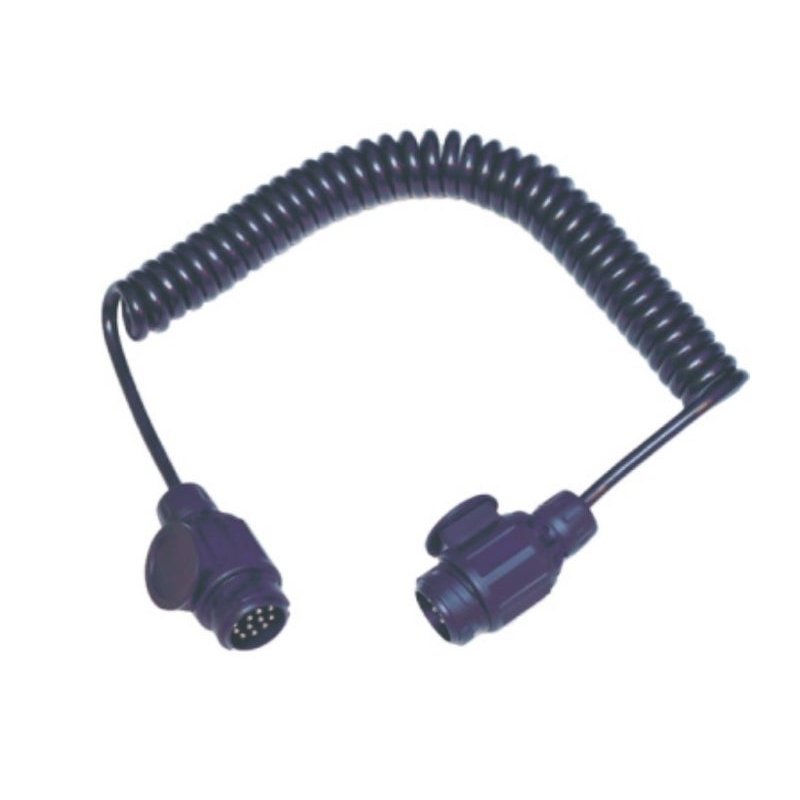 Câble serpentin électrique 260cm, 2x 13 pôles avec 8x chargeur