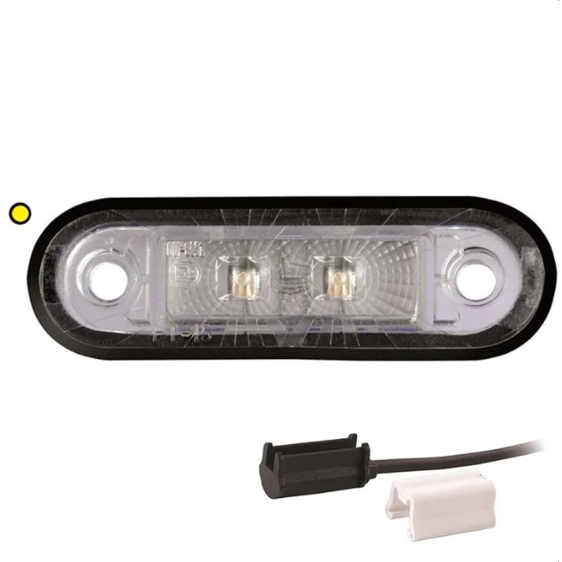 Feu de position LED orange | 12-24V | 1,5mm². connecteur