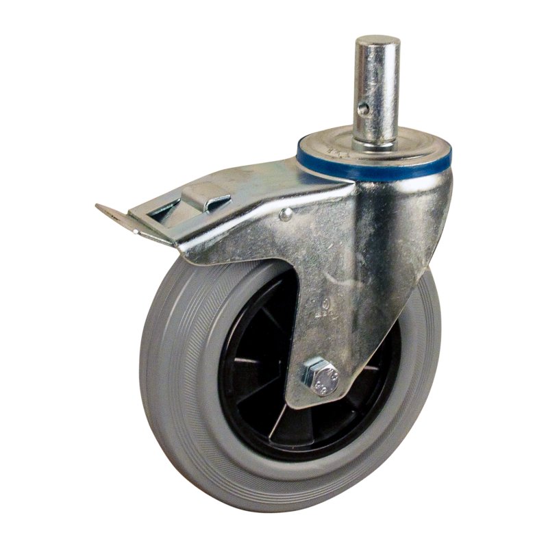 roulette pivotante avec frein 200mm serie 11 ᠆ 15 goupille roulement à rouleaux