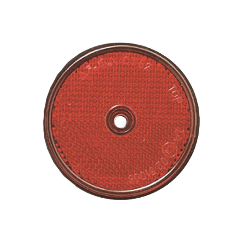 réflecteur Ø Rouge à visser + auto-collant Ø60