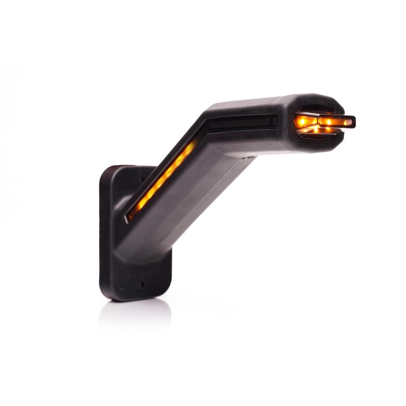LED Feu de gabarit LED gauche incl. feu clignotant, cabuchon foncé 12-24V