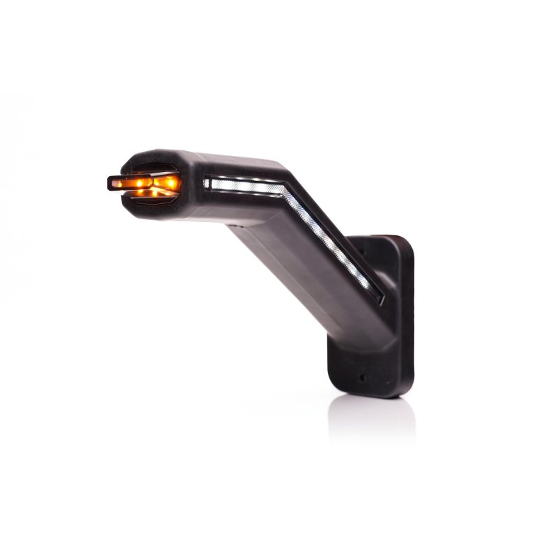 LED Feu de gabarit LED gauche incl. feu clignotant, cabuchon foncé 12-24V