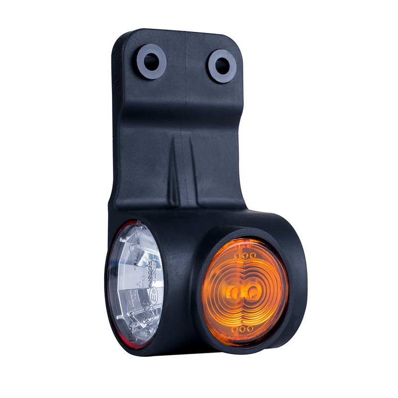 LED breedtelamp links rood-wit-amber 12-24V 60cm kabel