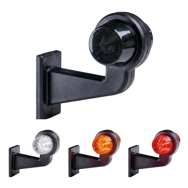 LED breedtelamp set 12-24V | dark |multicolour | 165mm paal