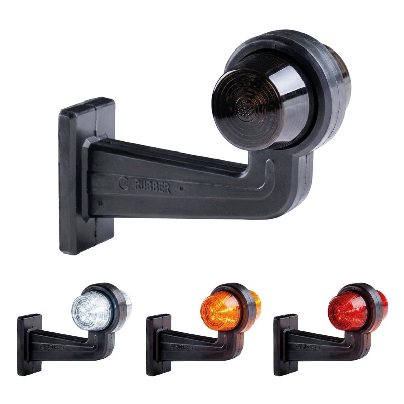 LED breedtelamp set 12-24V | dark |multicolour | 195mm paal