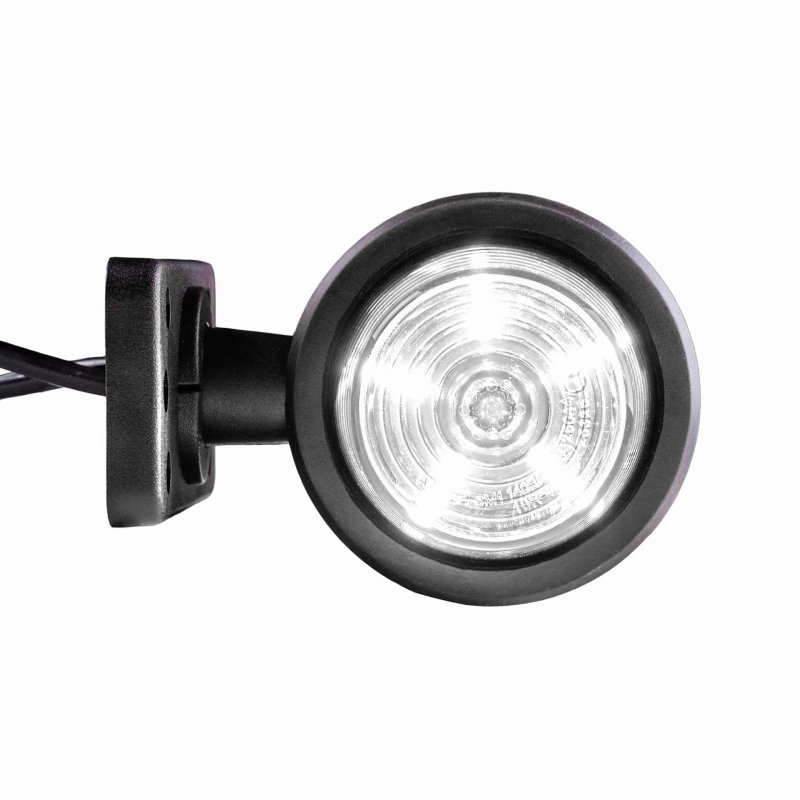 LED breedtelamp set 12-24V | dark | rood-wit | korte paal