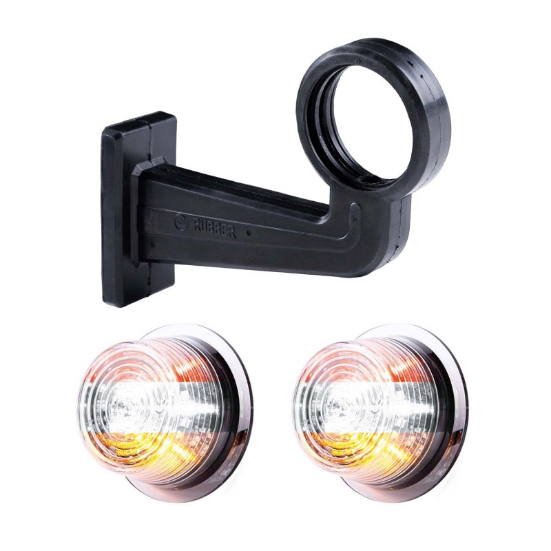LED breedtelamp set 12-24V | multicolour | 195mm paal