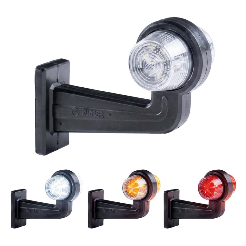 LED breedtelamp set 12-24V | multicolour | 195mm paal