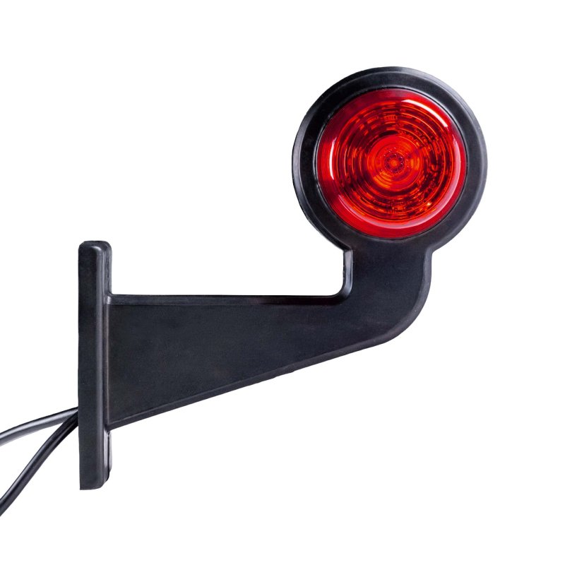 LED breedtelamp set 12-24V | rood-amber | 165mm paal
