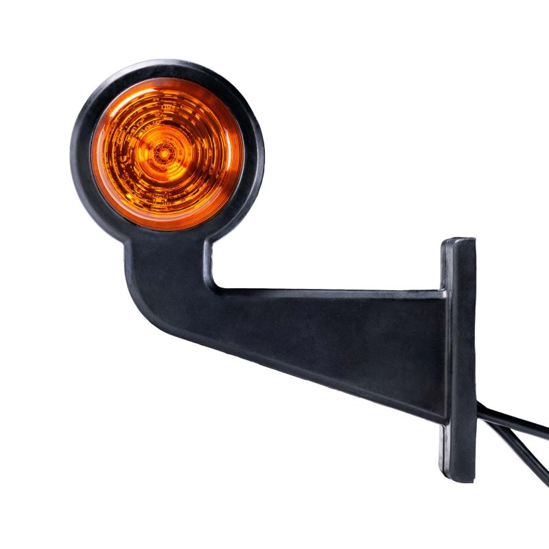LED breedtelamp set 12-24V | rood-amber | 165mm paal